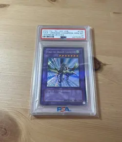 PSA 10 GEM MINT Gaia The Dragon Champion LOB-125 SECRET RARE LOB Yugioh Card 295 - Image 1