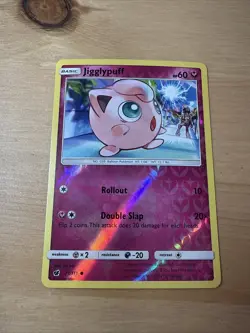 Jigglypuff 71/111 NM Reverse Holo Discontinued Fairy Type Pokemon Card! - Image 1