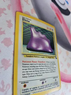 Pokemon TCG Ditto 3/62 Fossil Holo Rare Unlimited Trading Card - Image 2