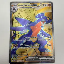 Cynthia's Garchomp ex 215/182 Ultra Rare SV10: Destined Rivals Pokemon NM/Mint - Image 1