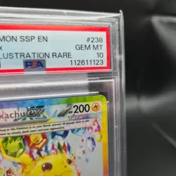 Pikachu EX 238/191 Pokemon Card - Sv08: Surging Sparks Holo - PSA 10 - Image 3