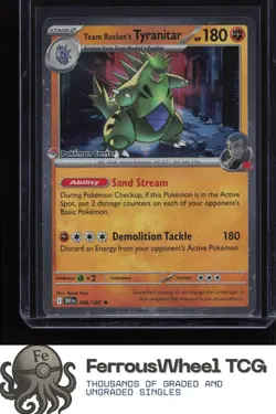 Team Rocket's Tyranitar (Pokemon Center Exclusive) 096/182 - (NM) - Image 1
