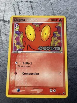 Pokemon Slugma Reverse Holo Stamped EX Deoxys 2005 74/107 - Image 1