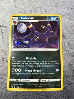 Umbreon Holo Rare Black Star Promo #SWSH129 Pokemon Sword & Shield - Image 1