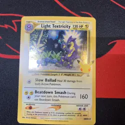 Pokemon TCG Light Toxtricity Black Star Promo SWSH137 NM HD SWIRL - Image 1