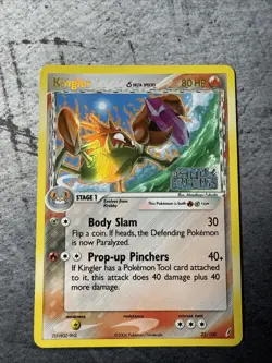 Kingler Delta Species 22/100 Reverse Holo Stamp Pokemon EX Crystal Guardians Mp - Image 1