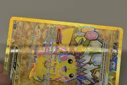 Pokemon TCG Pikachu EX Surging Sparks Holo Hyper Rare Gold 247/191 Crease LP - Image 2