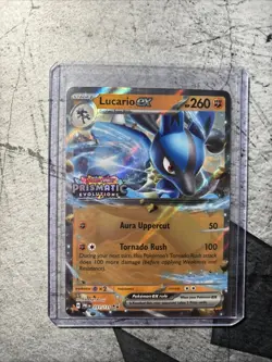 Pokemon Lucario ex 051/131 Prismatic Evolutions Stamped - Image 1
