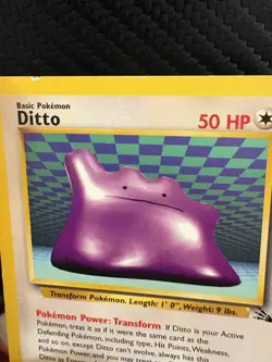 Pokemon Base Set Ditto 18/62 WOTC 1999 Rare Non Holo Played Vintage - Image 2