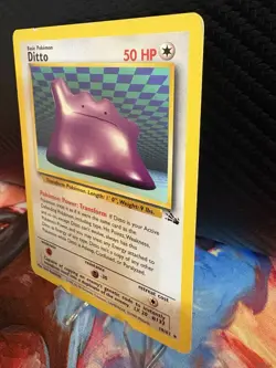 Pokemon Base Set Ditto 18/62 WOTC 1999 Rare Non Holo Played Vintage - Image 3