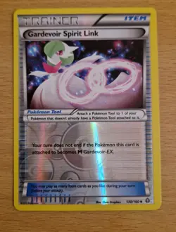 Pokemon TCG Primal Clash Reverse Holo Gardevoir Spirit Link - Image 1