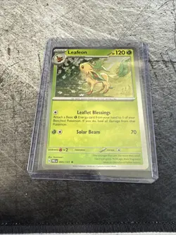2025 Leafeon Holo Prismatic Evolutions 005/131 Mint Pokemon Single - Image 1