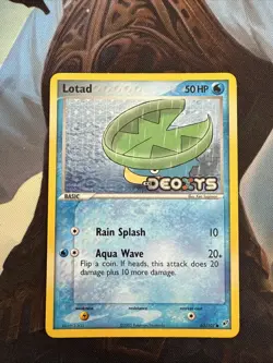 POKEMON TCG LOTAD 63/107 EX DEOXYS COMMON STAMPED REVERSE FOIL!! - Image 1
