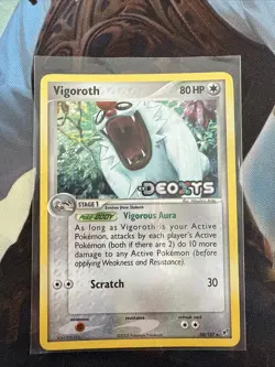 Vigoroth 50/107 Deoxys Reverse Holo Pokemon - Image 1