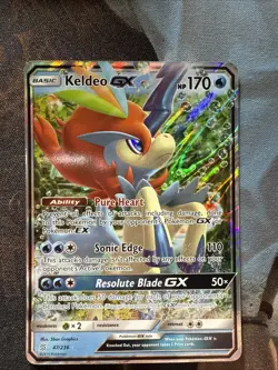 Pokemon - Keldeo-GX - 47/236 - SM Unified Minds - Ultra Rare - Near Mint - Image 1