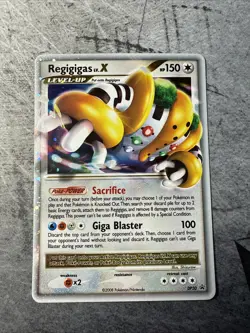 Regigigas LV.X DP30 Diamond and Pearl Holo Pokemon TCG LP - Image 1
