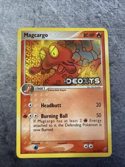 Pokemon Magcargo #37/107 Reverse Holo Uncommon - 2005 EX Deoxys - NM to MT Cond. - Image 1