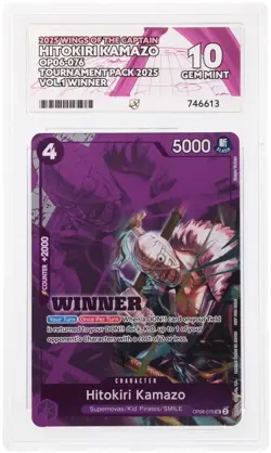 One Piece EN OP06-076 Hitokiri Kamazo UC T.Pack Vol.1 Winner Ace GEM MT 10 - Image 1