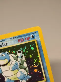 Pokemon Card TCG Blastoise Holo Unlimited Rare Card 2/130 Base Set 2 WOTC SWIRL - Image 2