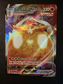 Cinderace Vmax 045/264 Fusion Strike NM Full Art Ultra Rare Pokemon Card - Image 1