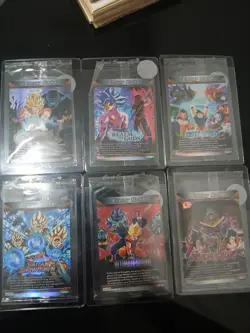 Bandai Dragon Ball Super Card Game Holo Energy Marker Lot Goku Vegeta Cell Broly - Image 1