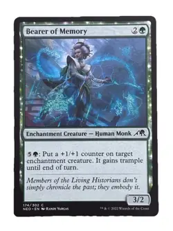 New: 2022 MTG Bearer of Memory Kamigawa: Neon Dynasty 174 Regular Common - Image 1