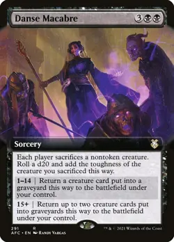 MTG Danse Macabre (291/359) Adventures in the Forgotten Realms Commander NM - Image 1