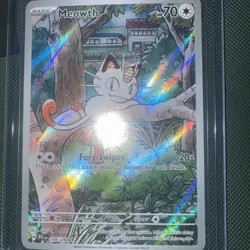 Meowth 106/094 Pokemon TCG Phantasmal Flames English Illustration Rare IR - Image 1