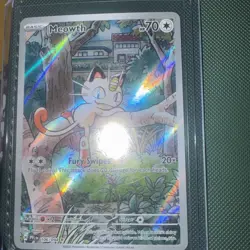Meowth 106/094 Pokemon TCG Phantasmal Flames English Illustration Rare IR - Image 2