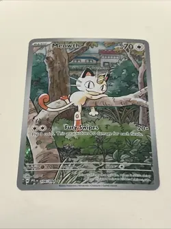 Meowth 106/094 Pokemon TCG Phantasmal Flames English Illustration Rare IR - Image 1