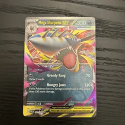Pokemon TCG 061/094 Mega Sharpedo EX Phantasmal Flames Ultra Rare - Image 1