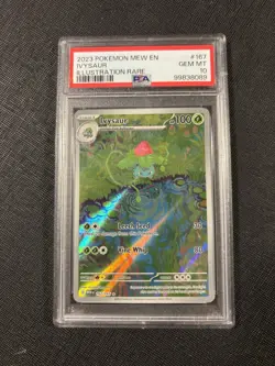 Pokemon TCG Ivysaur 167/165 Scarlet & Violet 151 Illustration Rare Holo PSA 10 - Image 1