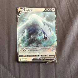 Pokemon Lugia v Full Art Holo Card 138/195 Sword & Shield Silver Tempest - Image 1
