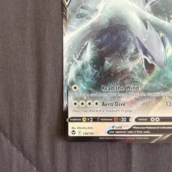 Pokemon Lugia v Full Art Holo Card 138/195 Sword & Shield Silver Tempest - Image 3