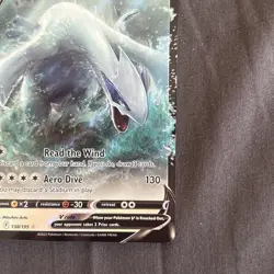 Pokemon Lugia v Full Art Holo Card 138/195 Sword & Shield Silver Tempest - Image 4