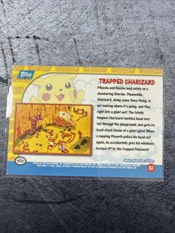 Pokemon 1999 Topps Movie Card #51 “Trapped Charizard” Foil LP - Image 2