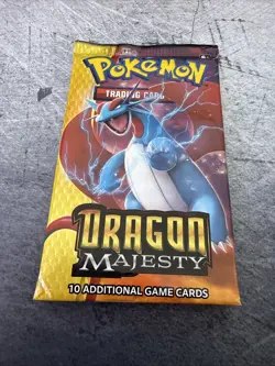 Pokemon TCG Dragon Majesty Booster Pack New Factory Sealed 10 Game Cards - Image 1
