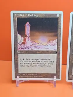 🟤🟤🟤 (3) 1995 Magic The Gathering CHRONICLES OBELISK OF UNDOING PLAYED 🟤🟤🟤 - Image 2