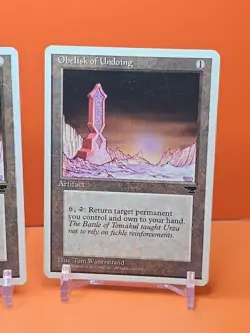🟤🟤🟤 (3) 1995 Magic The Gathering CHRONICLES OBELISK OF UNDOING PLAYED 🟤🟤🟤 - Image 4