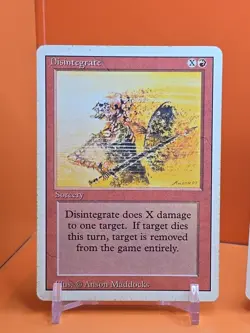 🔴🔴🔴 (4) 1994 MAGIC The Gathering DISINTEGRATE REVISED 3RD EDITION PLAYED 🔴3 - Image 2