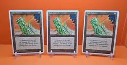 🟤🟤🟤 (3) 1995 Magic The Gathering JADE MONOLITH 4TH EDITION PLAYED 🟤🟤🟤 - Image 1