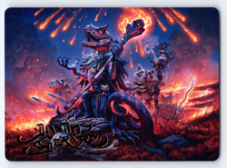 Valley Flamecaller Gold Stamped Art Series - Bloomburrow MTG - Image 1