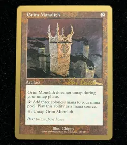 Grim Monolith x1 LP MTG World Championship Gold Border Not Tournament Legal - Image 1