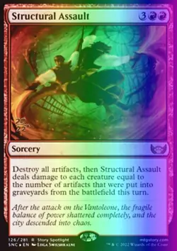 MTG Structural Assault (126s/160) Streets of New Capenna Promos LP FOIL - Image 1