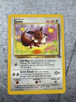 1999 Pokemon Eevee Unlimited Jungle Card 51/64 - Image 1