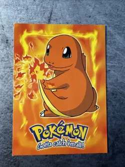 1999 Topps Pokemon Charmander #E4 of 12 Stage 1 Movie Edition Blue Topps Logo - Image 1