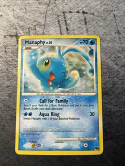 Manaphy - 3/17 - Holo Rare Pokemon Pop Series 6 Diamond And Pearl - Image 1