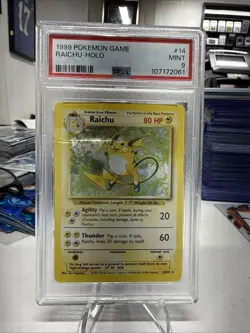 2000 POKEMON BASE SET 2 #16 RAICHU-HOLO PSA 9 - Image 1