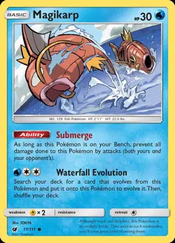Pokemon Magikarp (17/124) Crimson Invasion LP REVERSE HOLO - Image 1