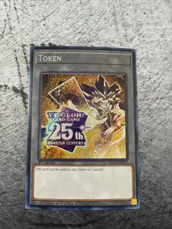 Yugioh! 25th Anniversary Token: Yugi MP24-EN051 Prismatic Secret Rare 1st Ed NM - Image 1
